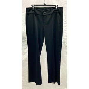 CAbi #3202R Black Top Notch Trouser Ponte Knit Dress Pants 12